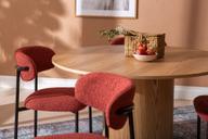 Pisipilt: Rotondo & Bow söögilauakomplekt ümar 120cm neljale, natural saarni / punane