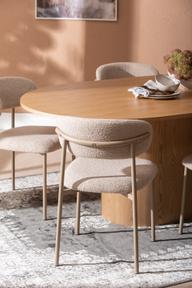 Pisipilt: Rotondo & Bow söögilauakomplekt ovaalne 200x110cm kuuele, saarespoon/tamm/khaki