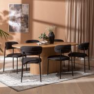 Pisipilt: Rotondo & Bow söögilauakomplekt ovaalne 200x110cm kuuele, saarespoon/tamm/must