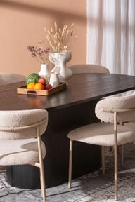 Pisipilt: Rotondo & Bow söögilauakomplekt ovaalne 200x100cm kuuele, must saarespoon/tamm/khaki