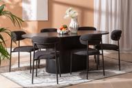 Pisipilt: Rotondo & Bow söögilauakomplekt ovaalne 200x100cm kuuele, must saarespoon/tamm/must