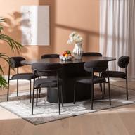 Pisipilt: Rotondo & Bow söögilauakomplekt ovaalne 200x100cm kuuele, must saarespoon/tamm/must