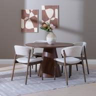 Pisipilt: Islet & Niela ümar söögilauakomplekt neljale, smoked-tamm