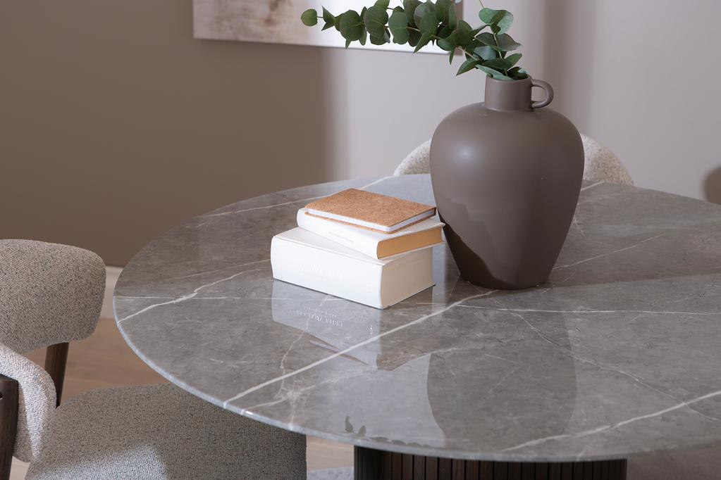 Austin & Niela ümar söögilauakomplekt neljale, smoked-tamm