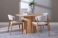 Pisipilt: Rotondo & Niela söögilauakomplekt neljale, natural tamm