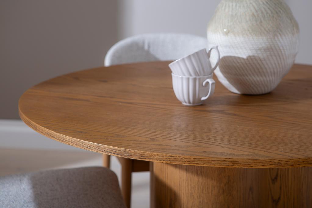 Rotondo & Niela söögilauakomplekt neljale, natural tamm