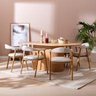 Pisipilt: Rotondo & Nicola söögilauakomplekt kuuele, ovaalne, 200x110 cm tamm