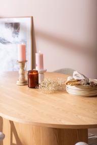 Pisipilt: Rotondo & Nicola söögilauakomplekt kuuele, ovaalne, 200x110 cm tamm