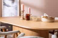 Pisipilt: Rotondo & Nicola söögilauakomplekt kuuele, ovaalne, 200x110 cm tamm