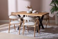 Pisipilt: Estelle & Nicola söögilauakomplekt neljale, 140x95 cm, õlitatud tamm/must