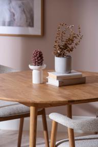 Pisipilt: Ekholm & Nicola söögilauakomplekt ümar 110cm neljale, natural tamm