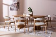 Pisipilt: Metz & Nicola söögilauakomplekt pikendatav ovaalne kuuele, natural tamm