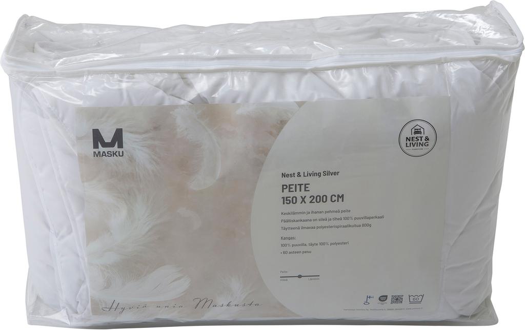 Nest & Living Silver tekk, 150x200 cm