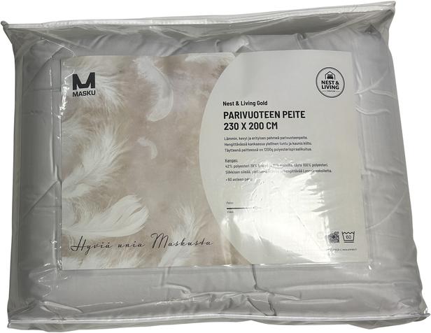Nest & Living Gold kaheinimesevoodi kate, 230x200 cm