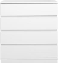 Pisipilt: Sata kummut nr. 23. 92 cm, 4 sahtlit, valge, sokkel