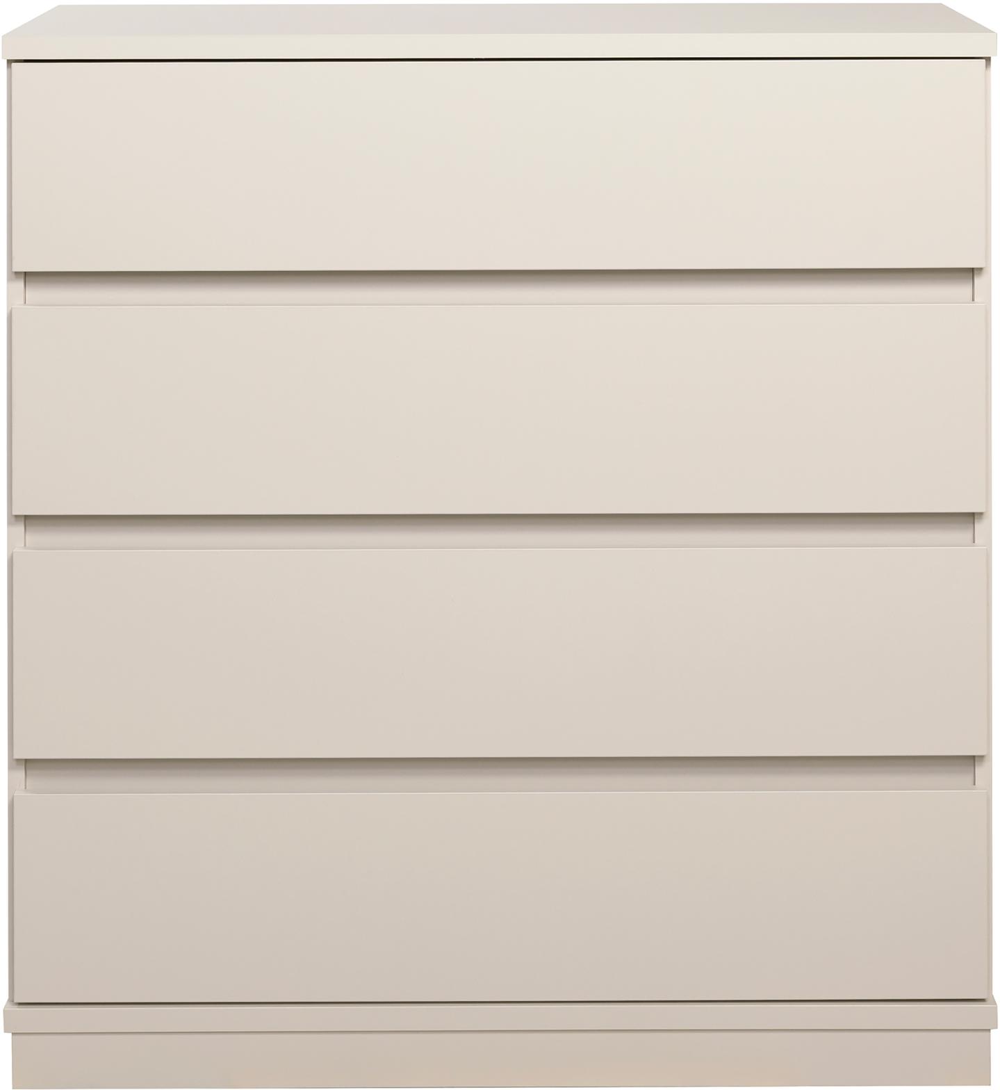 Sata kummut nr. 23. 92 cm, 4 sahtlit, greige, sokkel