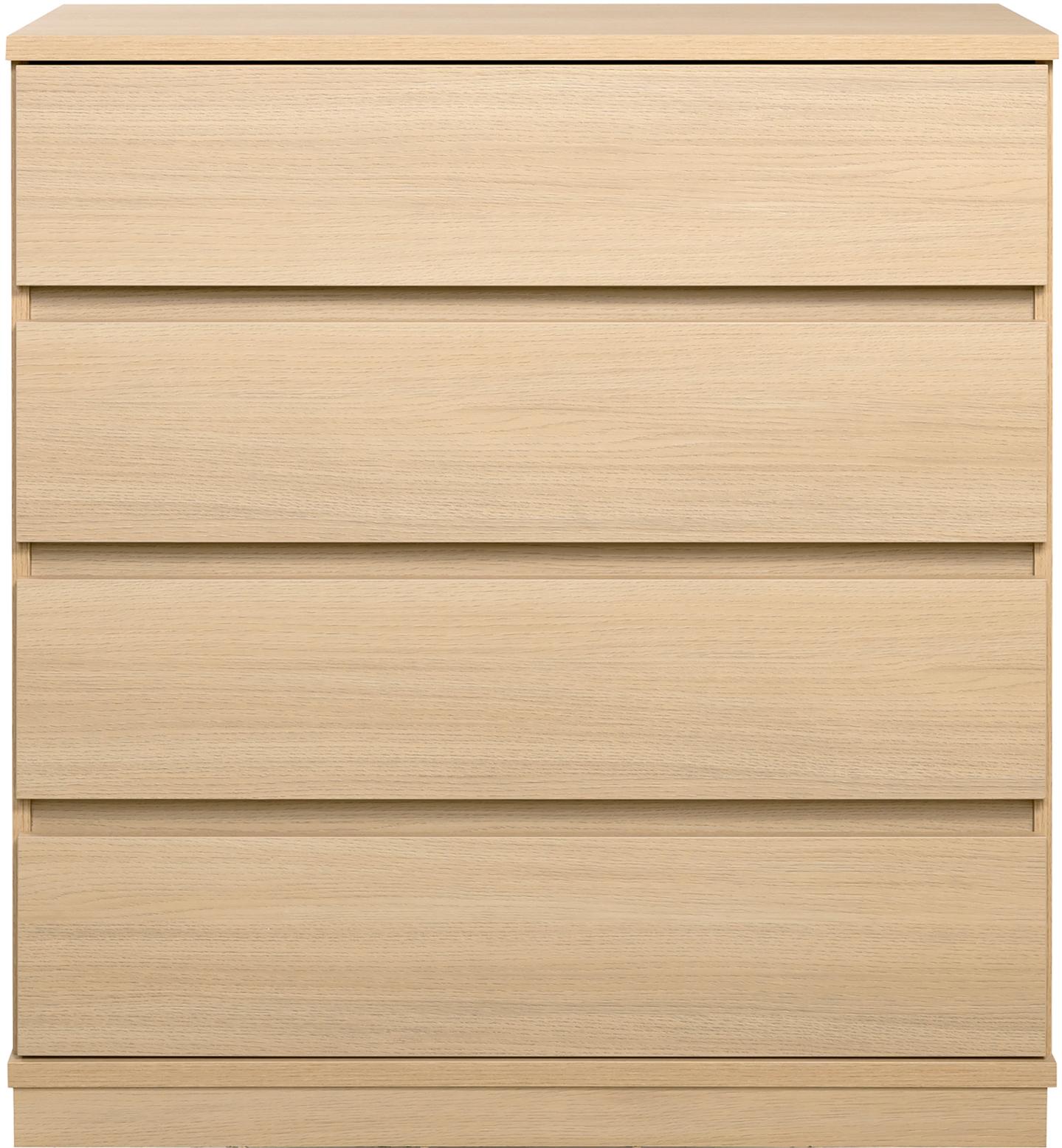 Sata kummut nr. 23. 92 cm, 4 sahtlit, hele tamm, sokkel