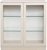 Pisipilt: Sata klaasustega kapp nr. 26. 92 cm, greige, sokkel