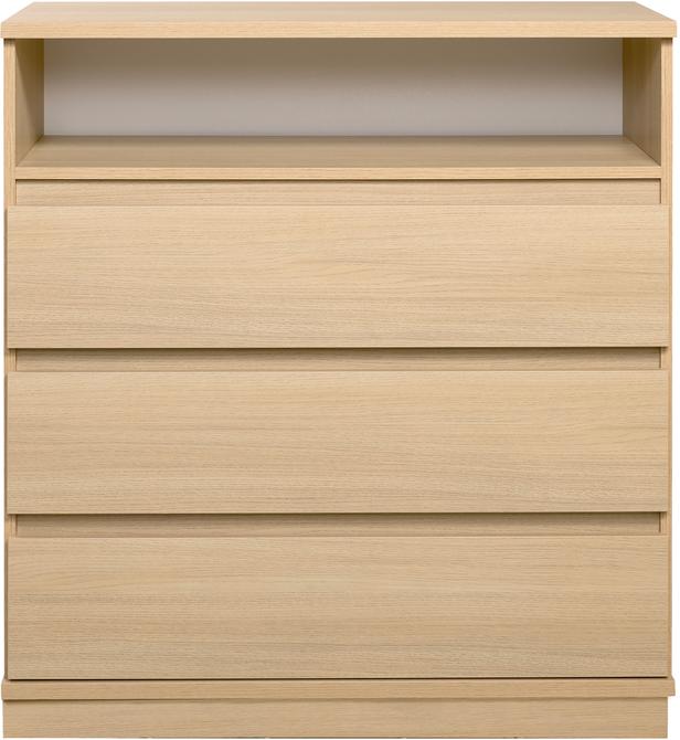 Sata kummut nr. 27. 92 cm, ava + 3 sahtlit, hele tamm, sokkel