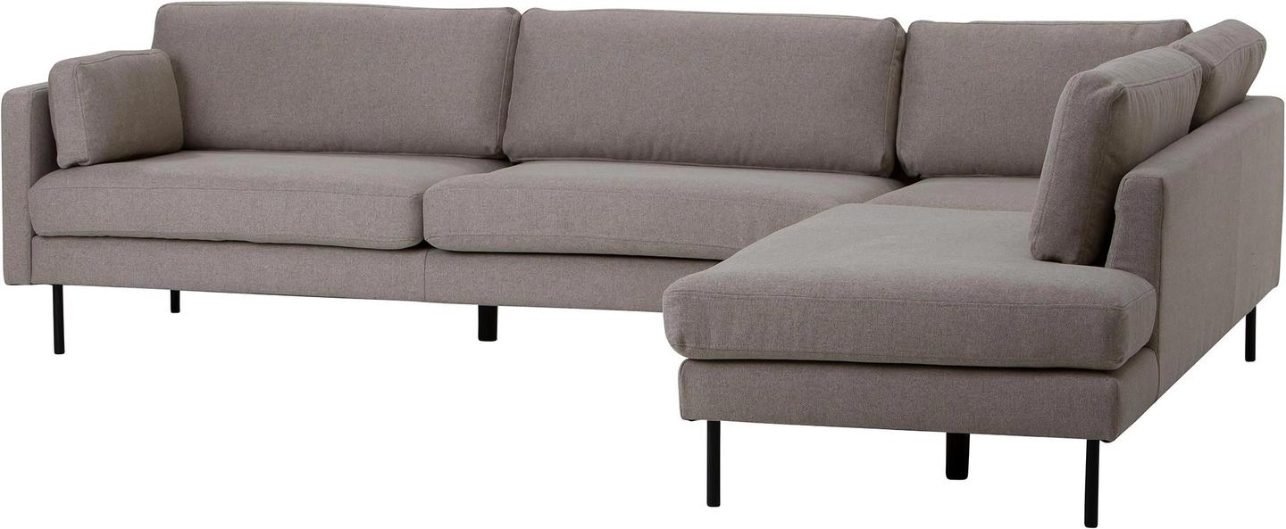 Copenhagen Scandic avatud nurgaga diivan (parem), beež / must metalljalg