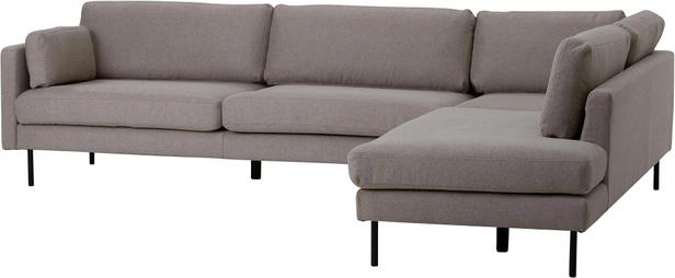 Copenhagen Scandic avatud nurgaga diivan (parem), beež / must metalljalg