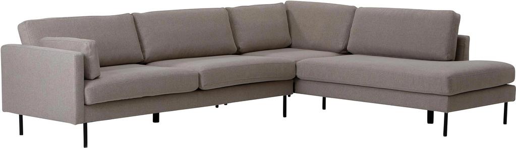 Copenhagen Scandic avatud nurgaga diivan (parem), beež / must metalljalg