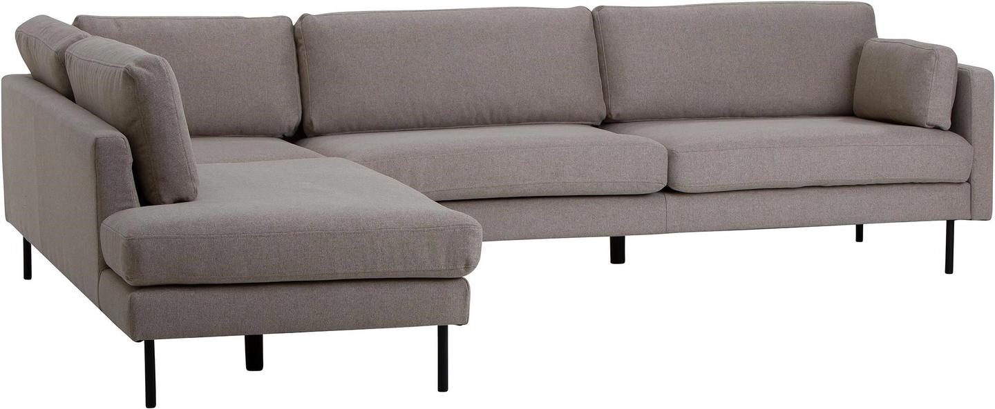 Copenhagen Scandic avatud nurgaga diivan (vasak), beež / must metalljalg