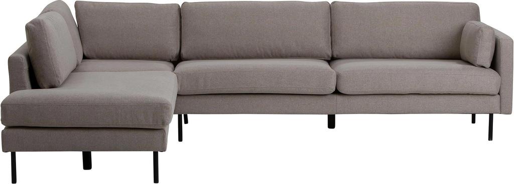 Copenhagen Scandic avatud nurgaga diivan (vasak), beež / must metalljalg