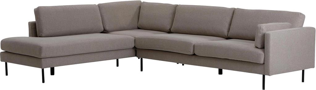 Copenhagen Scandic avatud nurgaga diivan (vasak), beež / must metalljalg