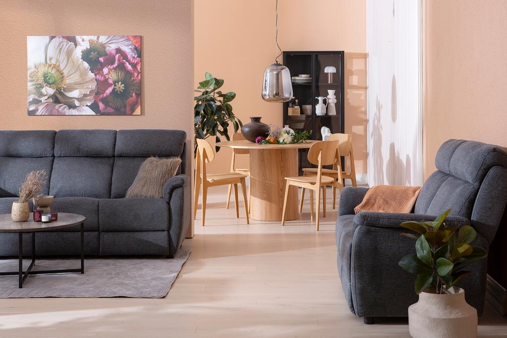 Luca diivanikomplekt, 3+2, tumehall