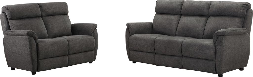 Luca diivanikomplekt, 3+2, tumehall