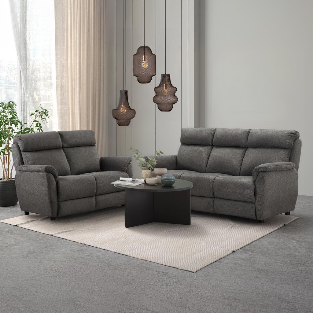 Luca diivanikomplekt, 3+2, tumehall