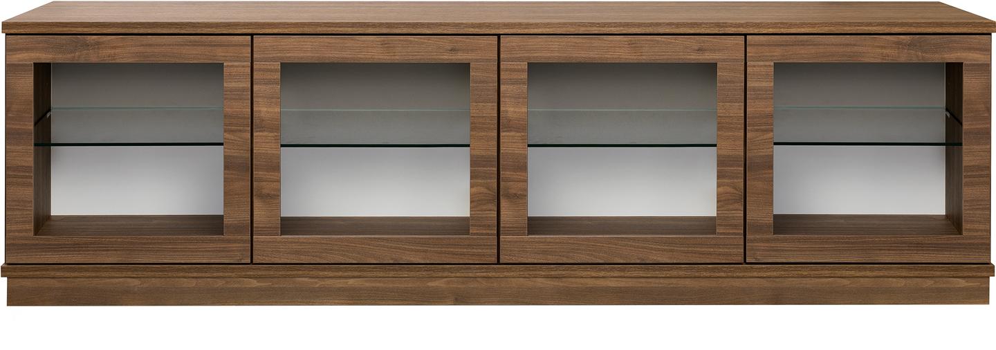 Sata kapp nr. 52. 183 cm, 4 klaasust, pruun, sokkel