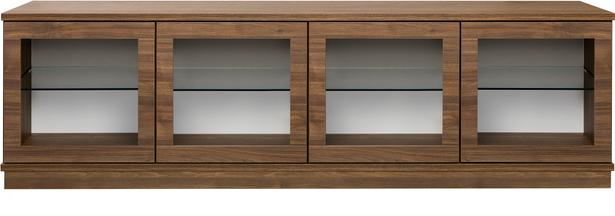 Sata kapp nr. 52. 183 cm, 4 klaasust, pruun, sokkel