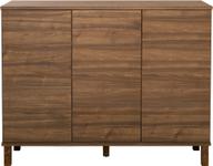 Pisipilt: Sata kõrge puhvetkapp nr. 65. 138cm 3 ust pruun, kandiline jalg