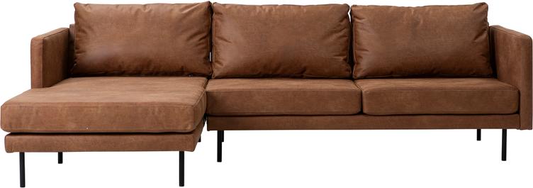 Copenhagen 3-kohaline diivan (vasak), Essenza 04, konjak (sis. must metalljalg)