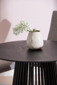 Pisipilt: Lyon & Jasmin söögilaua komplekt neljale, ümar, 100 cm, must/hall