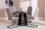Pisipilt: Lyon & Jasmin söögilaua komplekt neljale, ümar, 100 cm, must/hall
