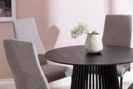 Pisipilt: Lyon & Jasmin söögilaua komplekt neljale, ümar, 100 cm, must/hall