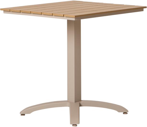 Saarni Aiamööbli terrassilaud, 70x70 cm, alumiinium/non-wood