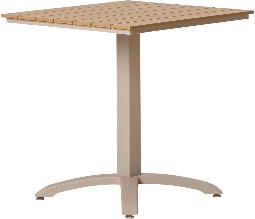 Saarni Aiamööbli terrassilaud, 70x70 cm, alumiinium/non-wood