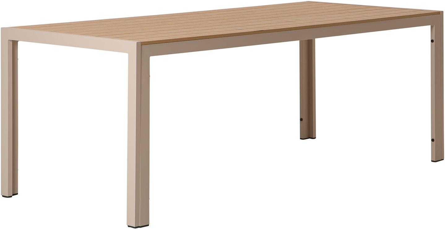 Saarni söögilaud, 205x90 cm, alumiinium/non-wood