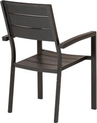 Pisipilt: Seattle Aiamööbli virnastatav söögitool, must alumiinium/nonwood (12864)