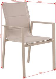 Pisipilt: Messina Aiamööbli söögilauatool, virnastatav khaki 26/tiigipuu