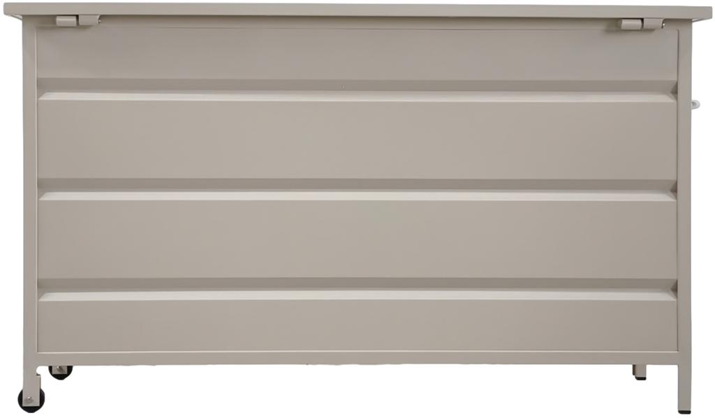 Nordic Aiamööbli istmepehmenduste kast 130x60cm, khaki värvi