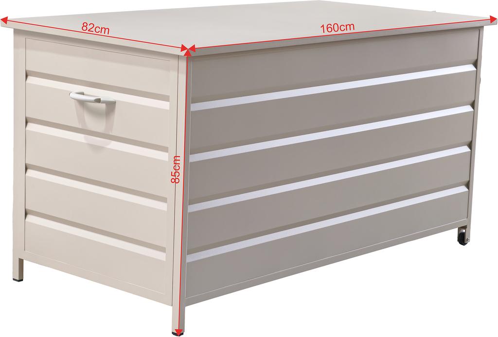 Nordic Aiamööbli istmepehmenduste kast 160x82cm, khaki värvi