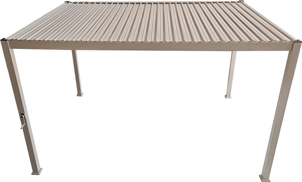 Nordic Aiamööbli paviljon 3x3m võrekatusega, khaki värvi