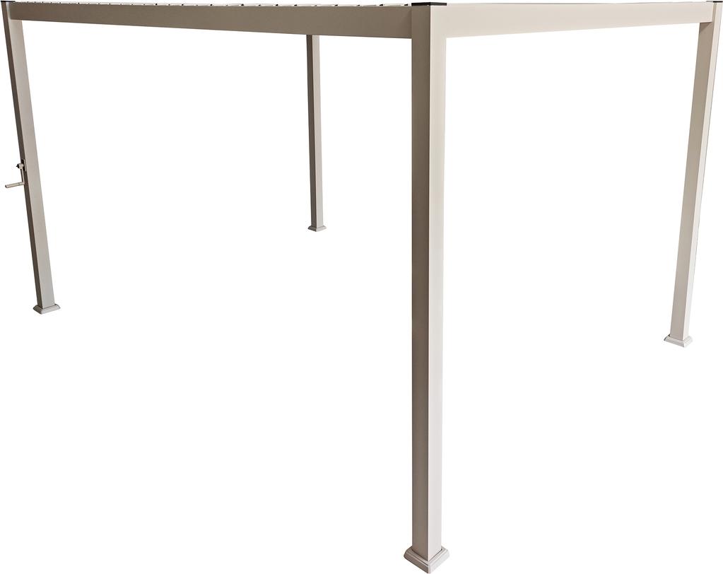 Nordic Aiamööbli paviljon 3x3m võrekatusega, khaki värvi