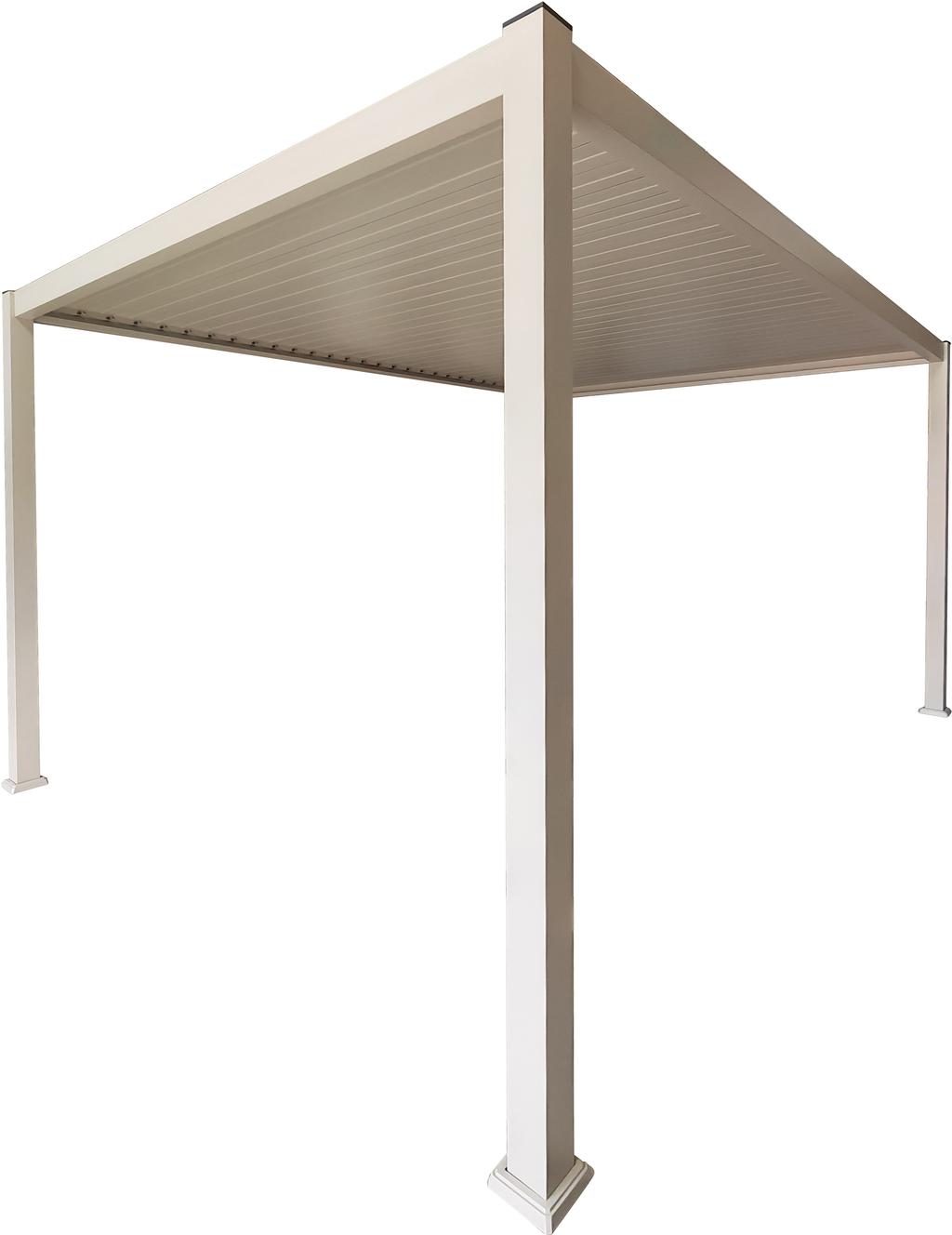 Nordic Aiamööbli paviljon 3x3m võrekatusega, khaki värvi