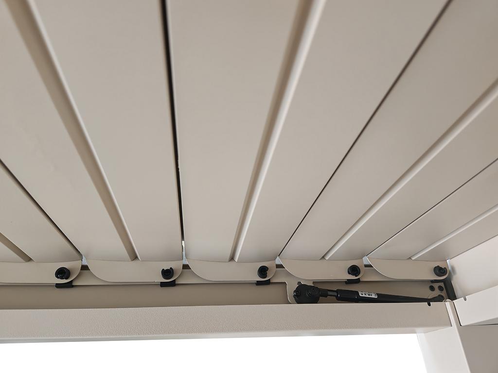 Nordic Aiamööbli paviljon 3x3m võrekatusega, khaki värvi